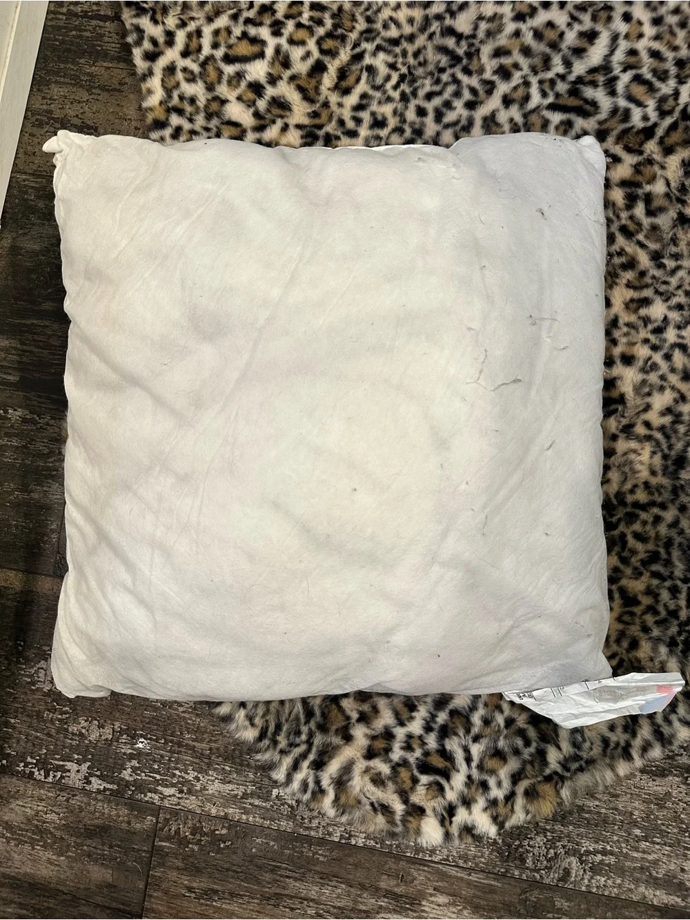 White Throw Pillow Inserts - set of 2 Plush Square